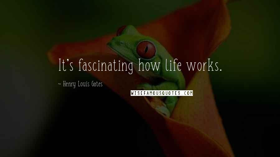 Henry Louis Gates Quotes: It's fascinating how life works.