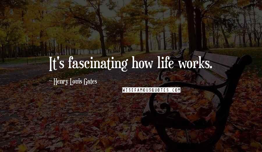 Henry Louis Gates Quotes: It's fascinating how life works.