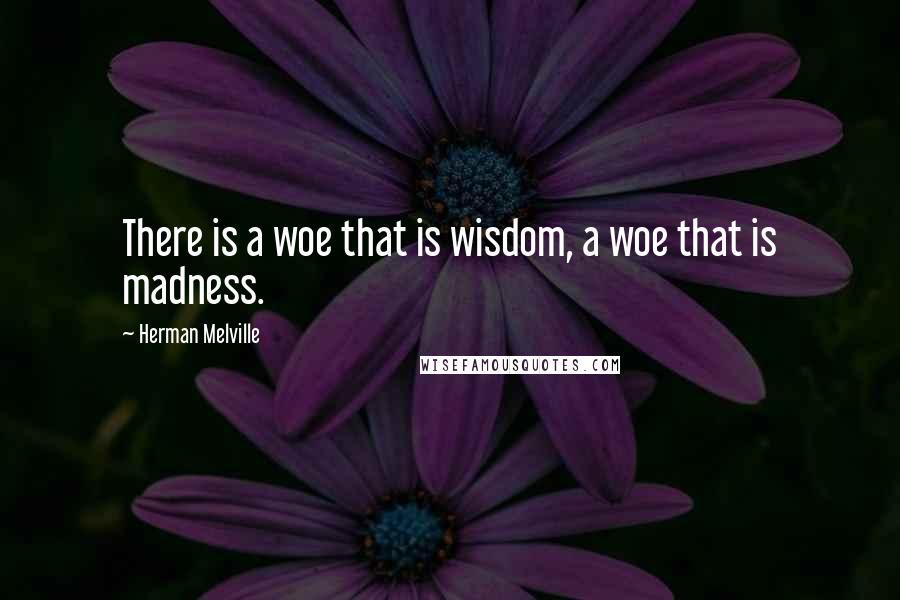 Herman Melville Quotes: There is a woe that is wisdom, a woe that is madness.
