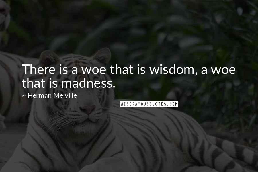 Herman Melville Quotes: There is a woe that is wisdom, a woe that is madness.