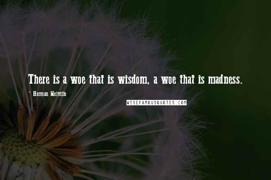 Herman Melville Quotes: There is a woe that is wisdom, a woe that is madness.
