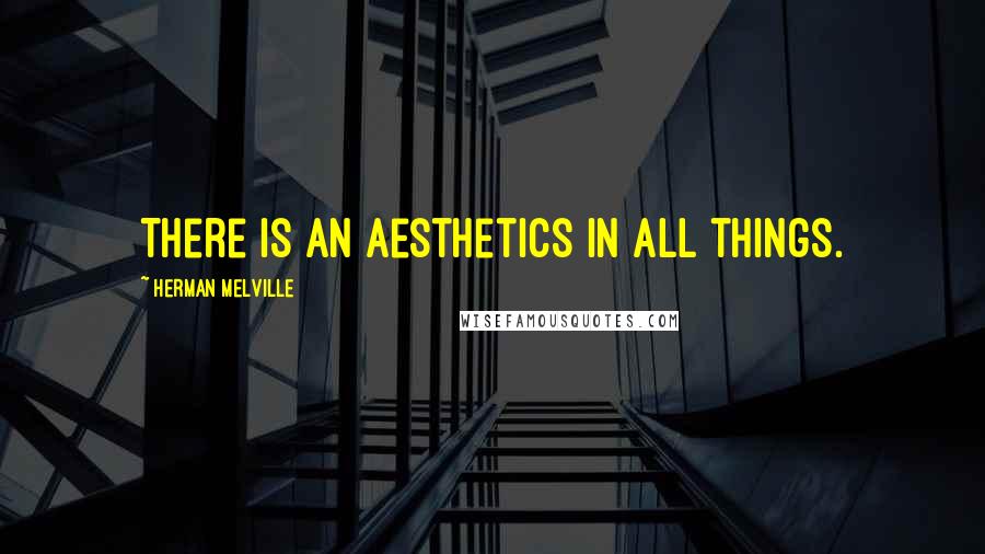 Herman Melville Quotes: There is an aesthetics in all things.