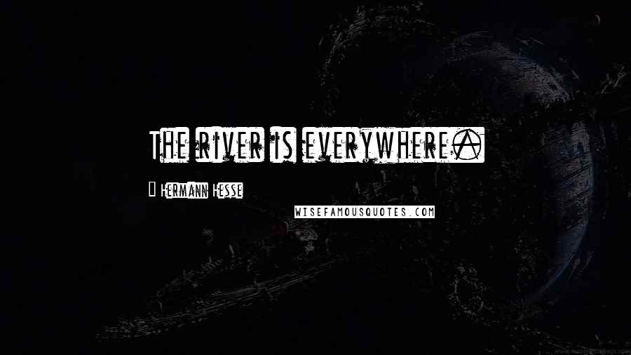 Hermann Hesse Quotes: The river is everywhere.