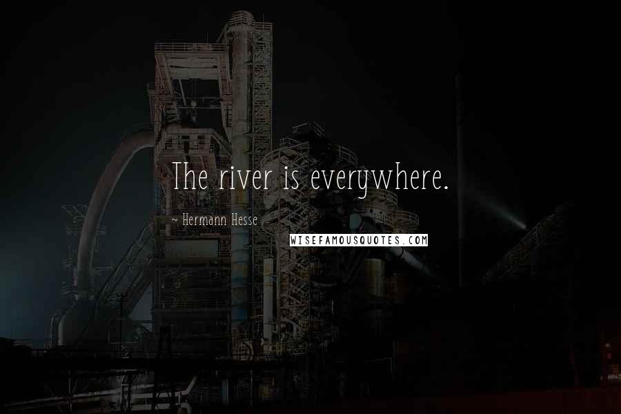 Hermann Hesse Quotes: The river is everywhere.