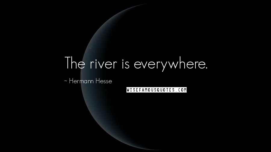 Hermann Hesse Quotes: The river is everywhere.