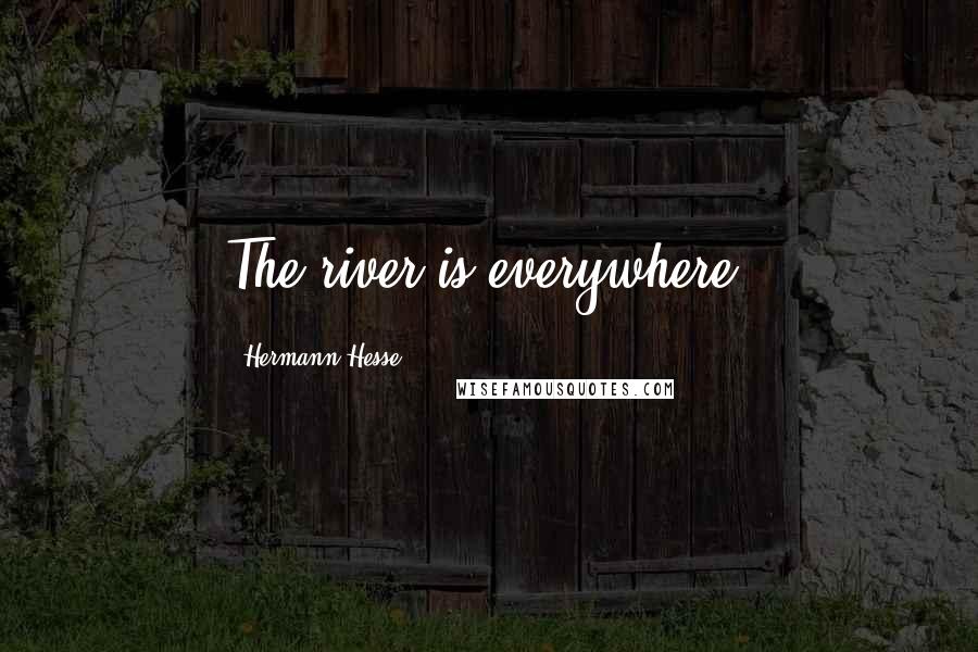 Hermann Hesse Quotes: The river is everywhere.