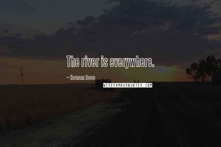 Hermann Hesse Quotes: The river is everywhere.