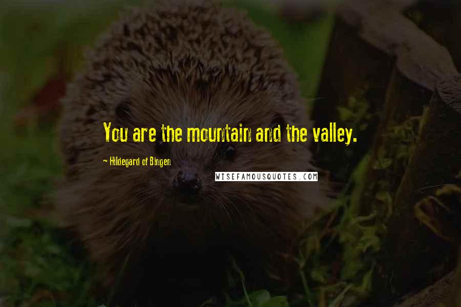 Hildegard Of Bingen Quotes: You are the mountain and the valley.