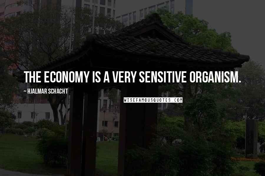 Hjalmar Schacht Quotes: The economy is a very sensitive organism.