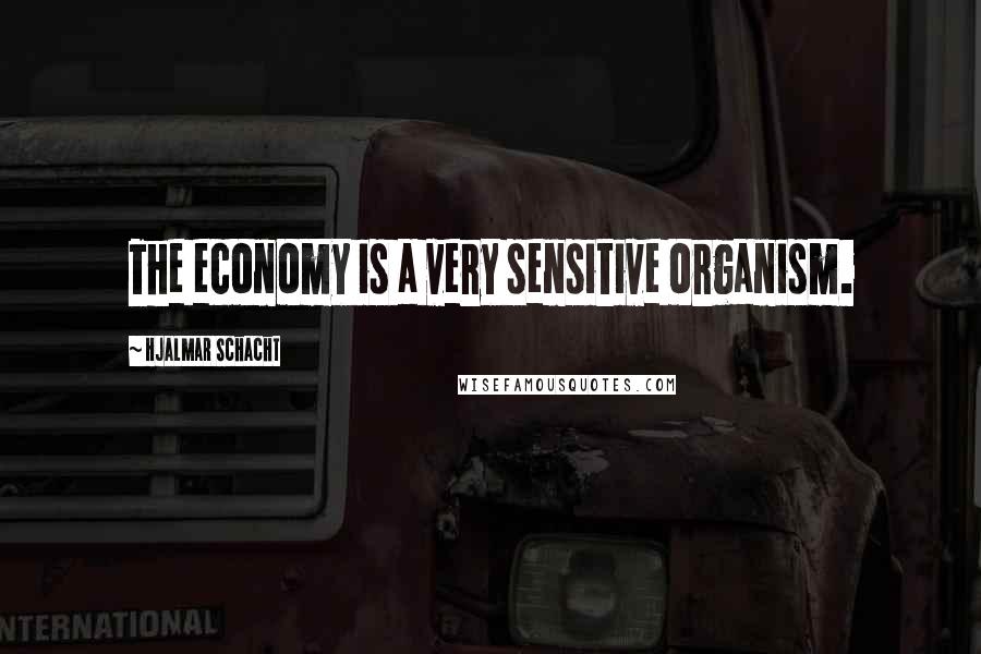 Hjalmar Schacht Quotes: The economy is a very sensitive organism.