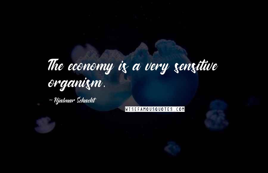 Hjalmar Schacht Quotes: The economy is a very sensitive organism.