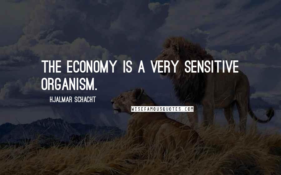 Hjalmar Schacht Quotes: The economy is a very sensitive organism.