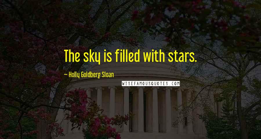 Holly Goldberg Sloan Quotes: The sky is filled with stars.