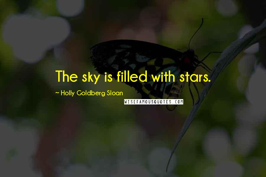 Holly Goldberg Sloan Quotes: The sky is filled with stars.