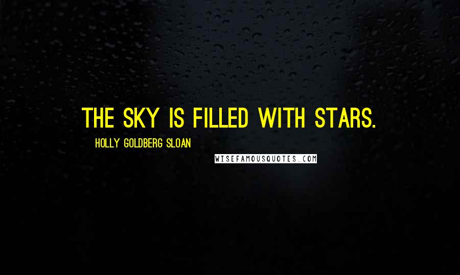 Holly Goldberg Sloan Quotes: The sky is filled with stars.
