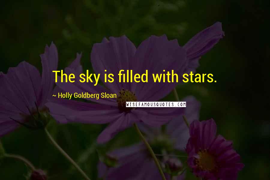 Holly Goldberg Sloan Quotes: The sky is filled with stars.