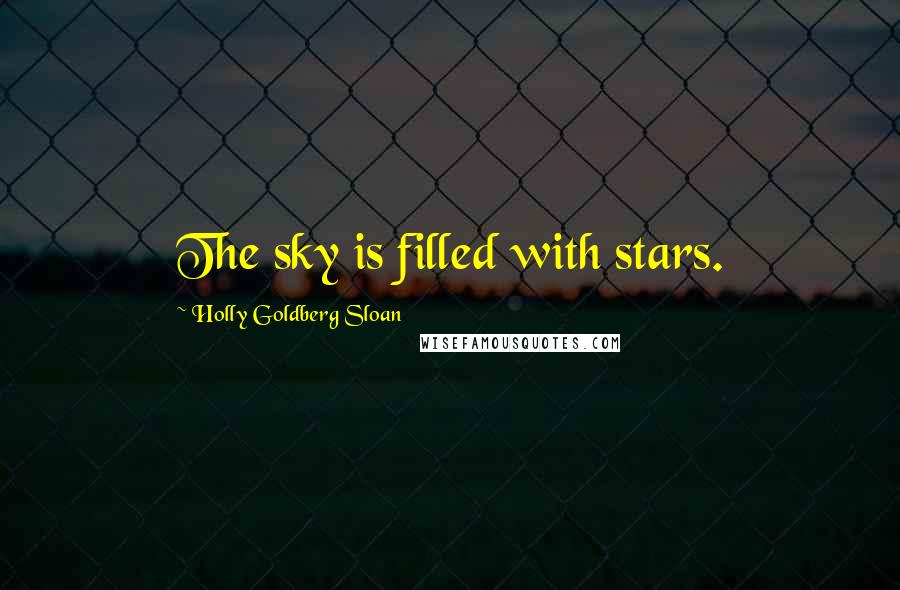 Holly Goldberg Sloan Quotes: The sky is filled with stars.