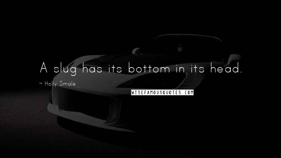 Holly Smale Quotes: A slug has its bottom in its head.