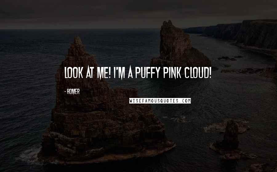 Homer Quotes: Look at me! I'm a puffy pink cloud!