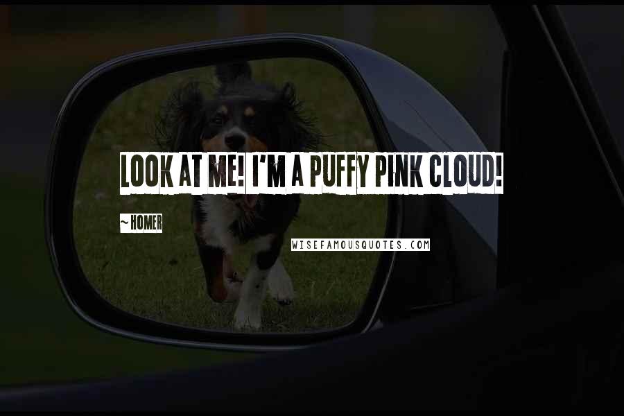 Homer Quotes: Look at me! I'm a puffy pink cloud!