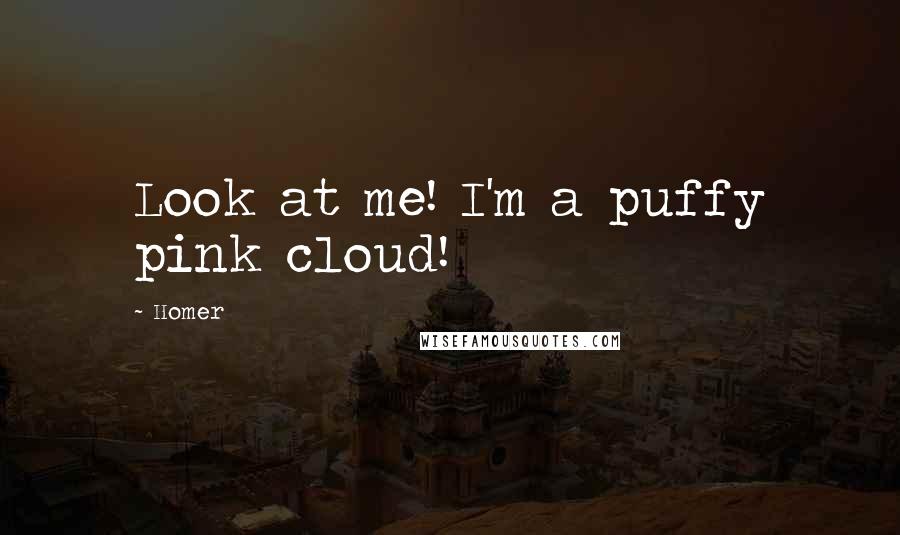 Homer Quotes: Look at me! I'm a puffy pink cloud!