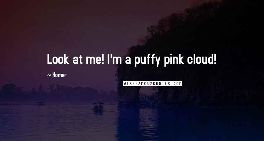 Homer Quotes: Look at me! I'm a puffy pink cloud!