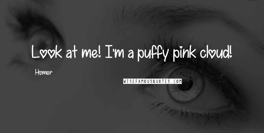 Homer Quotes: Look at me! I'm a puffy pink cloud!
