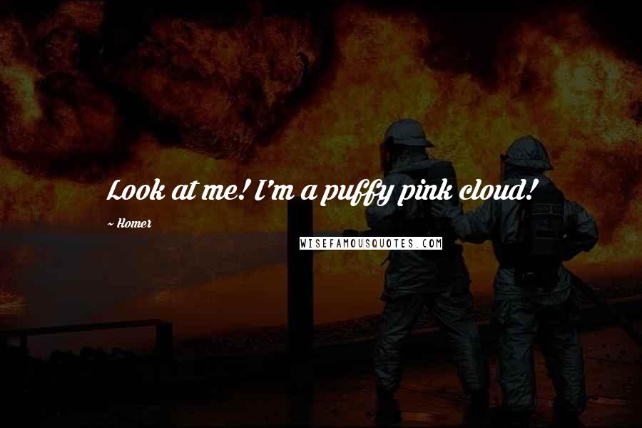 Homer Quotes: Look at me! I'm a puffy pink cloud!