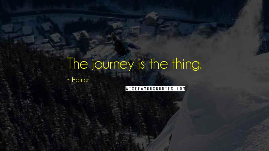 Homer Quotes: The journey is the thing.