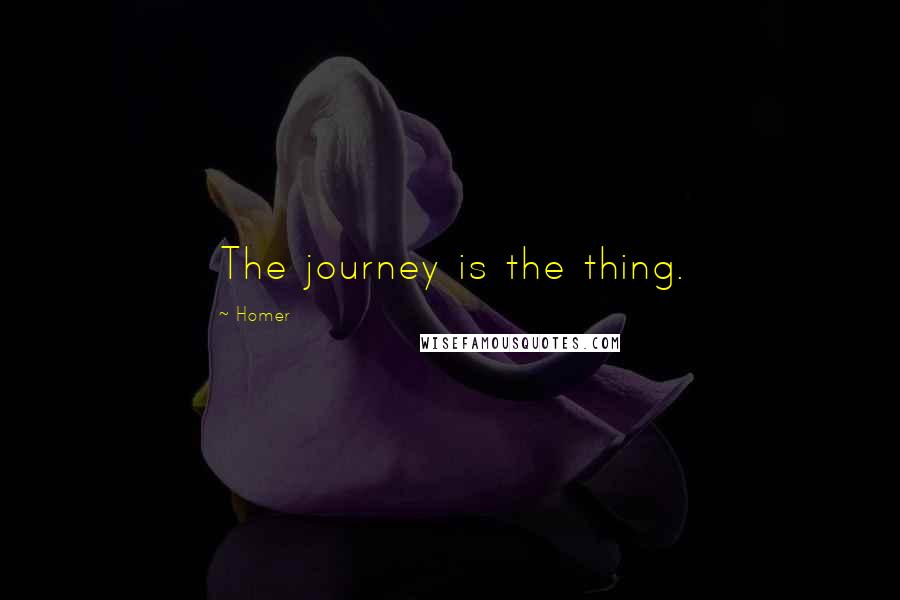 Homer Quotes: The journey is the thing.