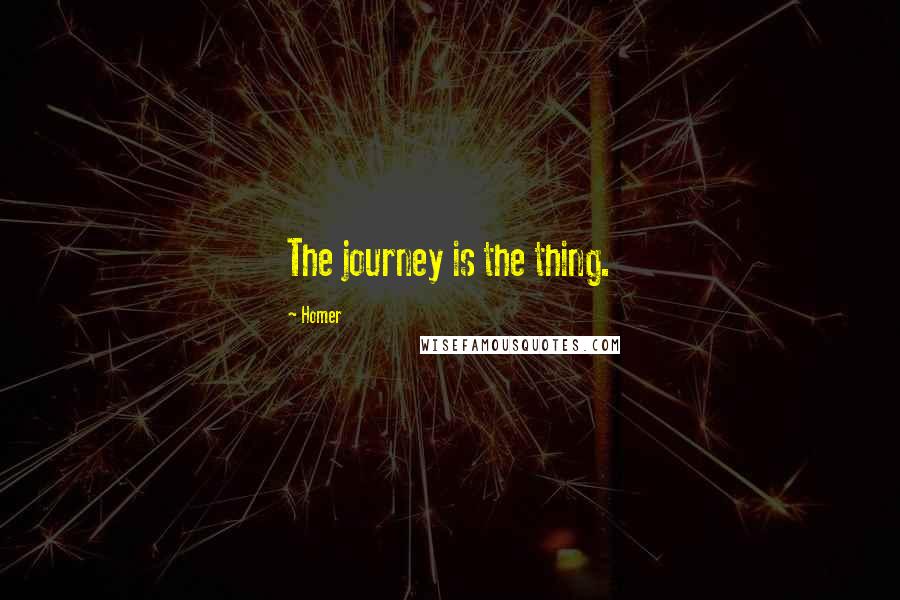 Homer Quotes: The journey is the thing.