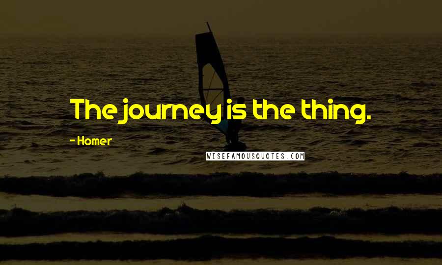 Homer Quotes: The journey is the thing.