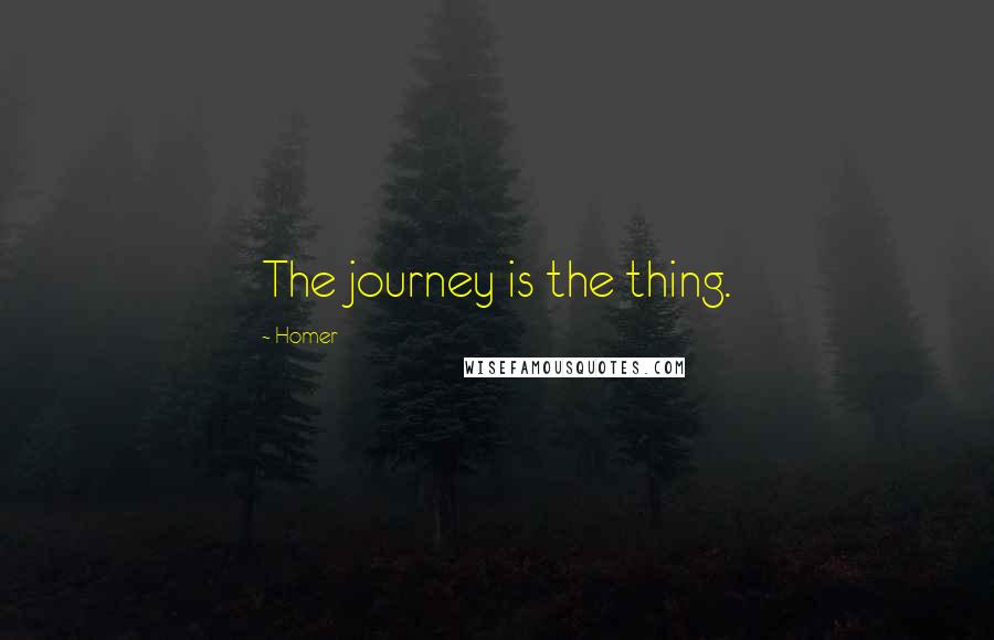 Homer Quotes: The journey is the thing.