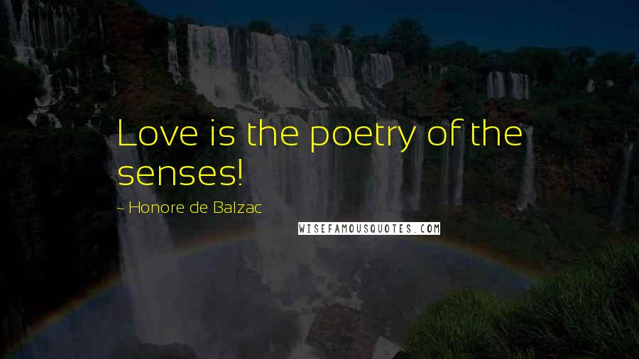 Honore De Balzac Quotes: Love is the poetry of the senses!