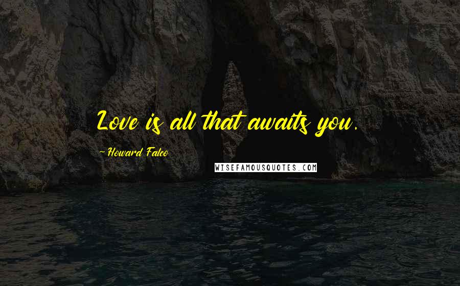 Howard Falco Quotes: Love is all that awaits you.