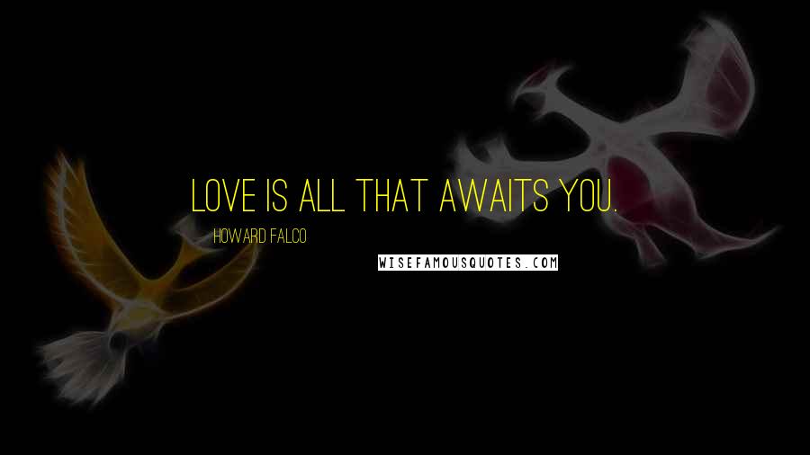 Howard Falco Quotes: Love is all that awaits you.