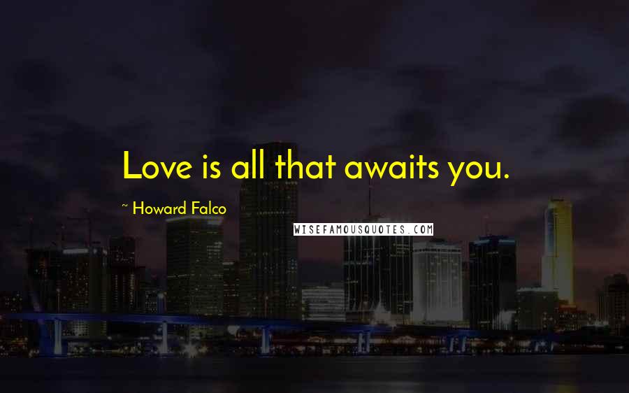 Howard Falco Quotes: Love is all that awaits you.