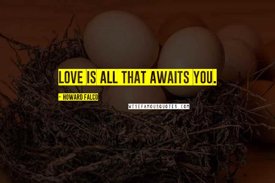 Howard Falco Quotes: Love is all that awaits you.