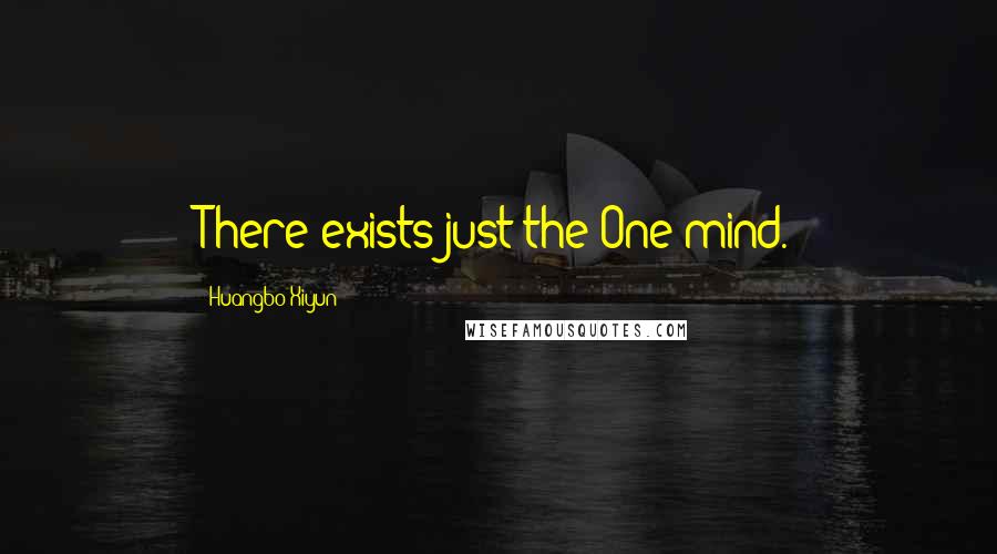 Huangbo Xiyun Quotes: There exists just the One mind.