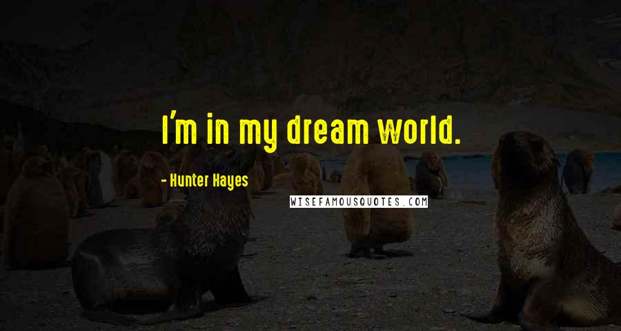 Hunter Hayes Quotes: I'm in my dream world.