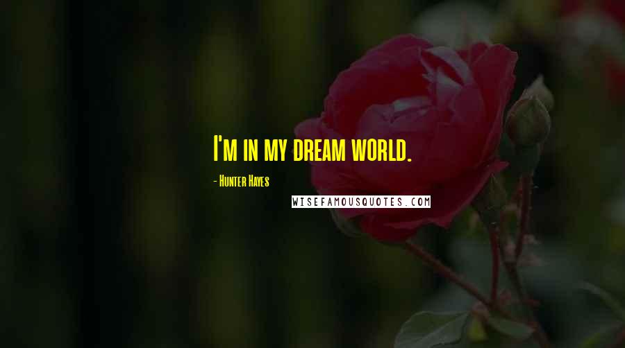 Hunter Hayes Quotes: I'm in my dream world.