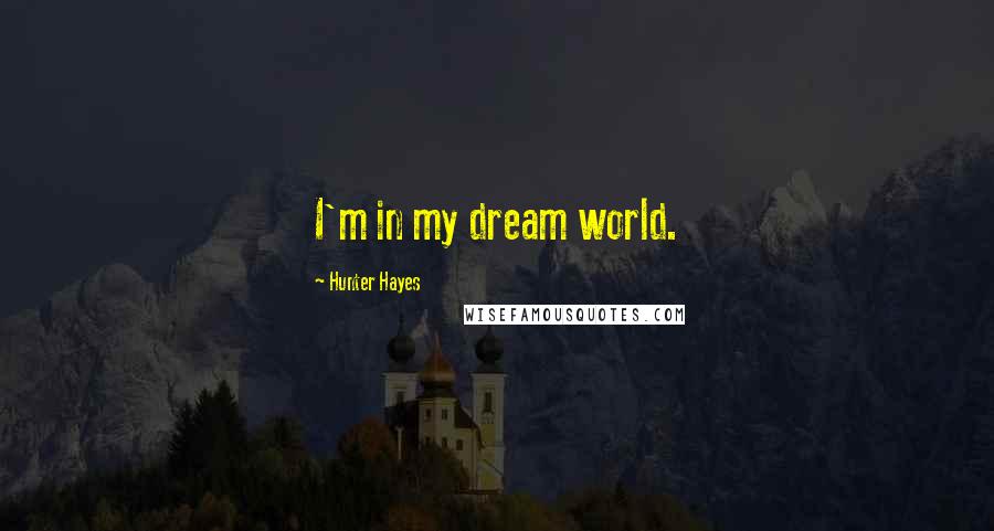 Hunter Hayes Quotes: I'm in my dream world.