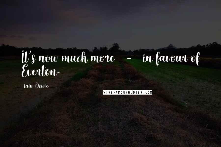 Iain Dowie Quotes: It's now much more 50-50 in favour of Everton.