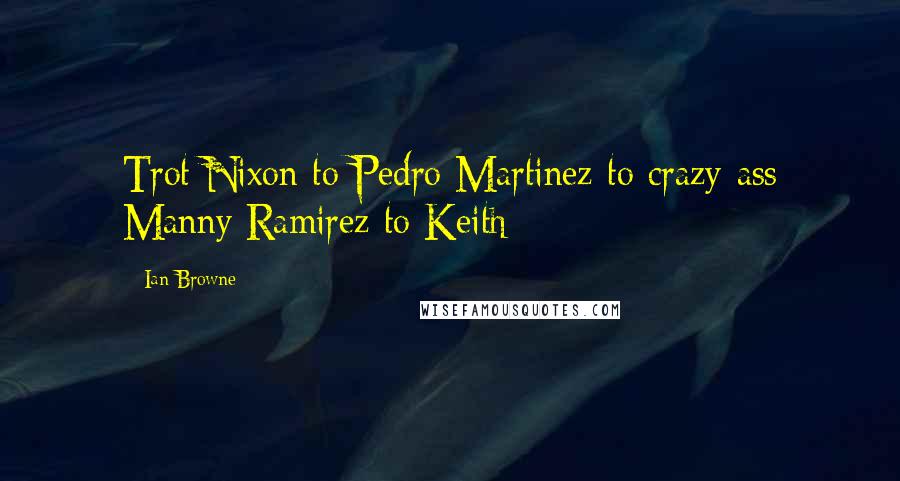 Ian Browne Quotes: Trot Nixon to Pedro Martinez to crazy-ass Manny Ramirez to Keith