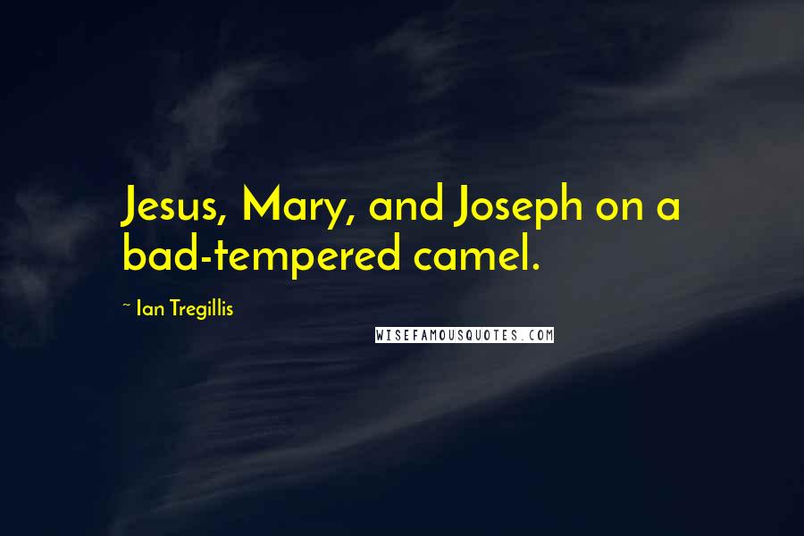 Ian Tregillis Quotes: Jesus, Mary, and Joseph on a bad-tempered camel.