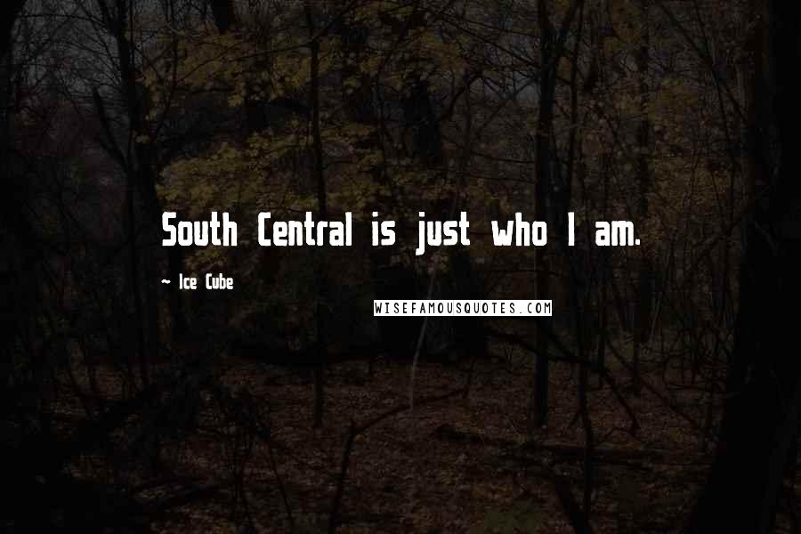 Ice Cube Quotes: South Central is just who I am.