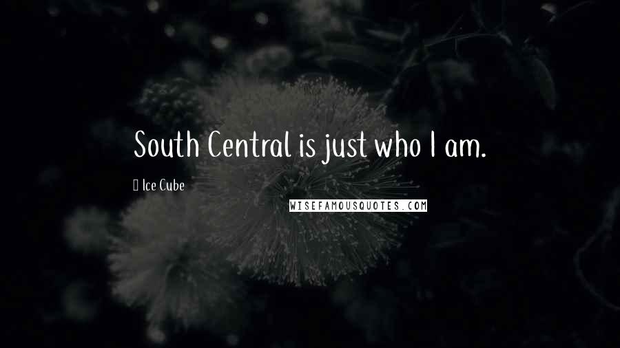 Ice Cube Quotes: South Central is just who I am.