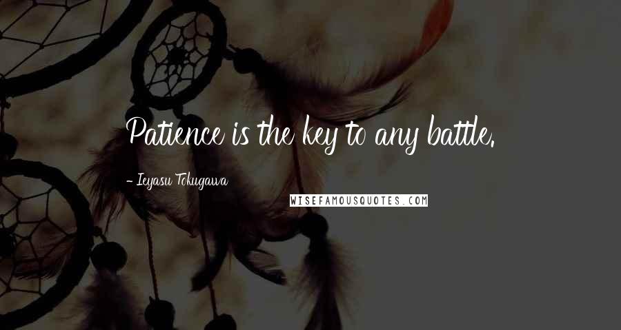 Ieyasu Tokugawa Quotes: Patience is the key to any battle.