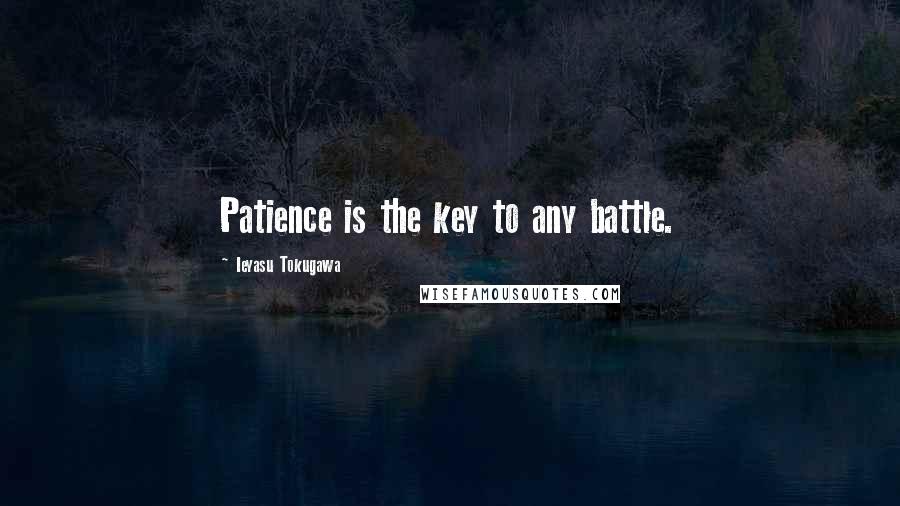 Ieyasu Tokugawa Quotes: Patience is the key to any battle.