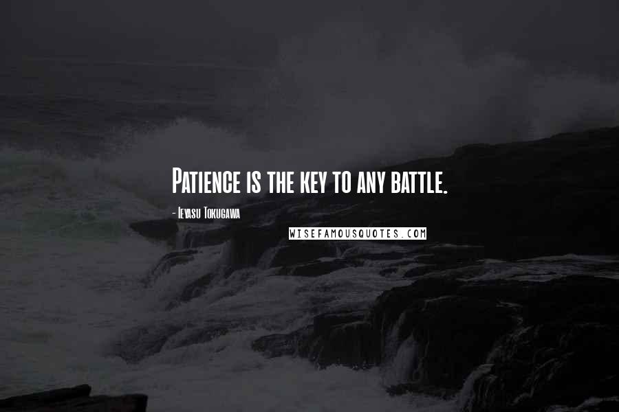 Ieyasu Tokugawa Quotes: Patience is the key to any battle.